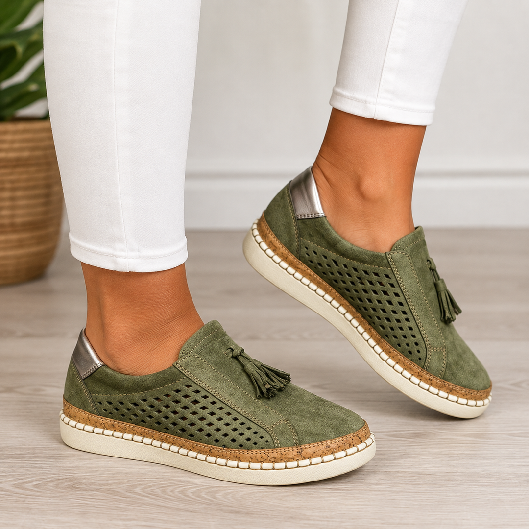 Christine Orthopedic Comfort Loafers - Green