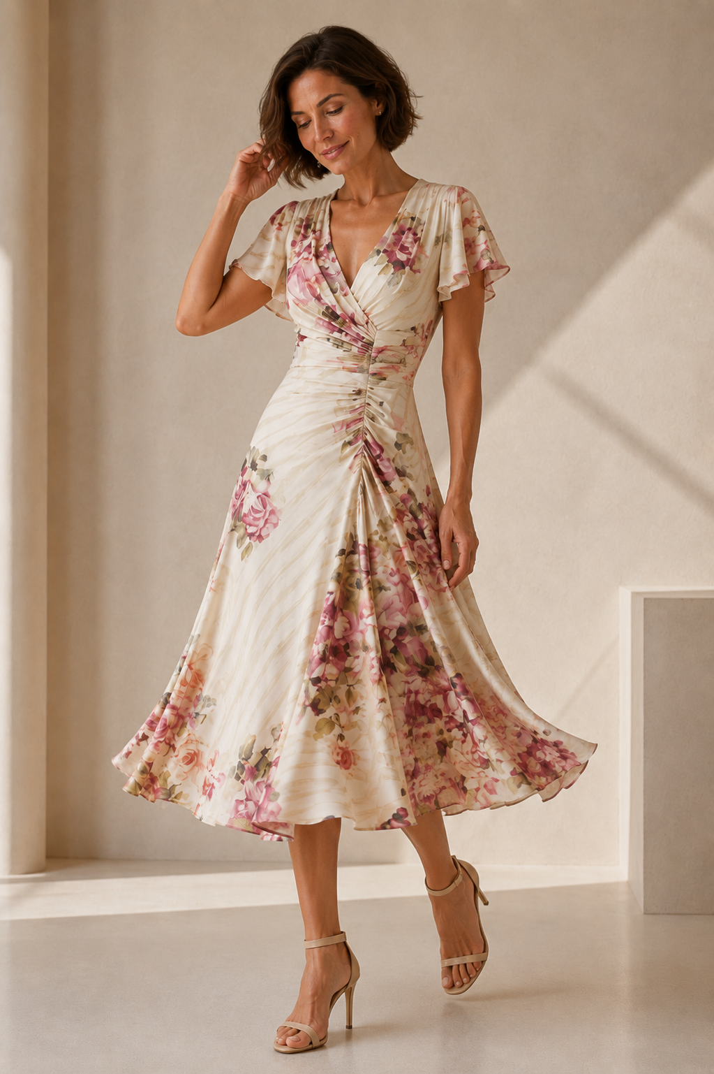 Marielle – Floral Midi Dress