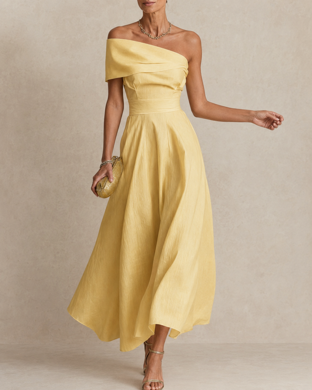 Iselle | Wenda Elegant Flowy Maxi Dress for Women