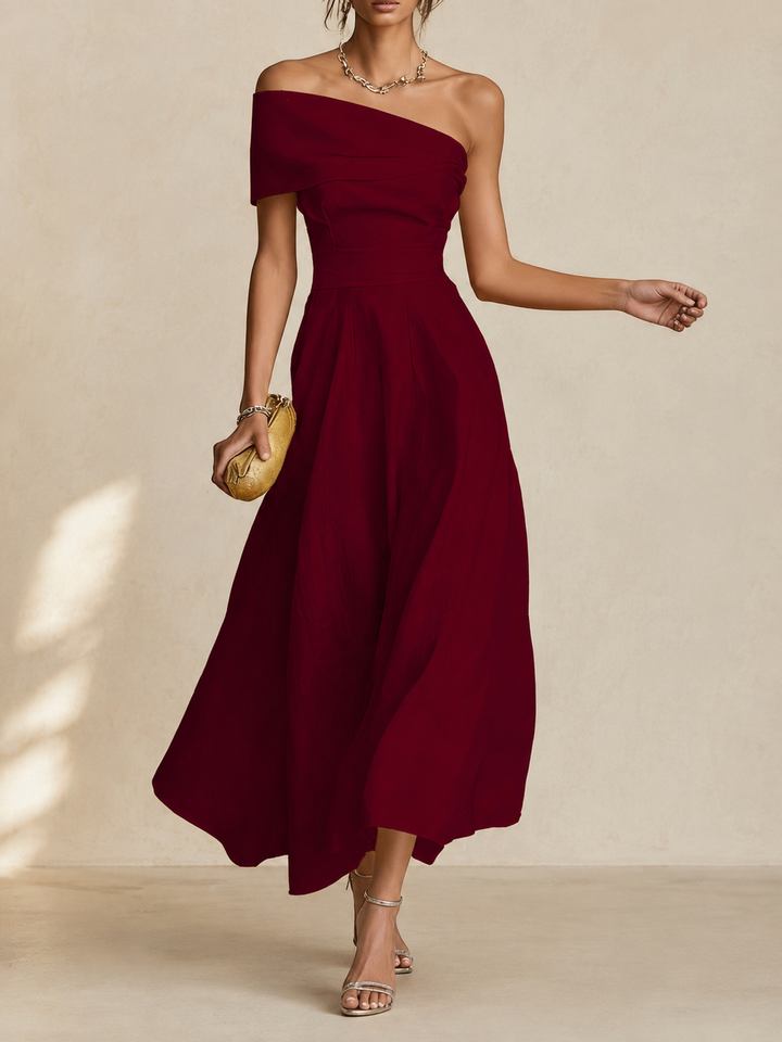 Iselle | Wenda Elegant Flowy Maxi Dress for Women