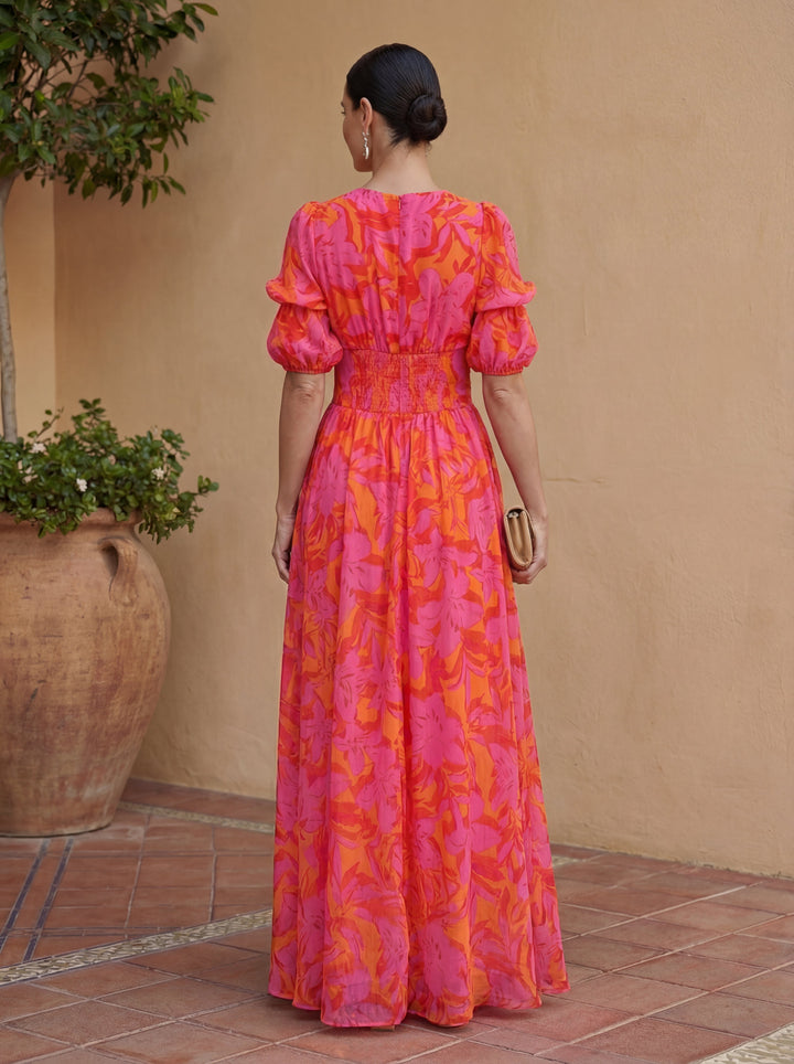 Florencia – Vibrant Floral Maxi Dress
