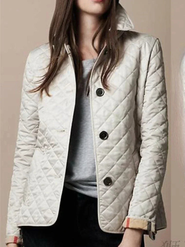 Elegant Tailored Coat - Beige
