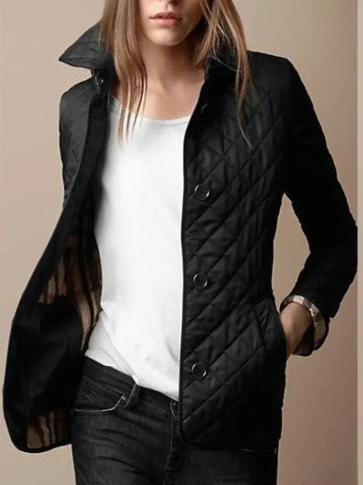 Elegant Tailored Coat - Black