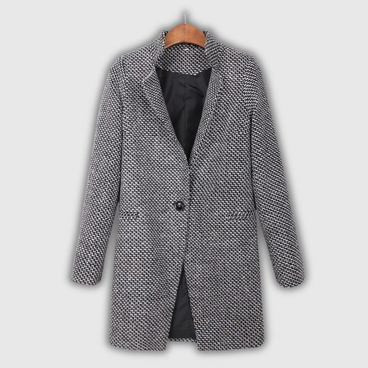 Edith | Textured Tweed-Weave Coat