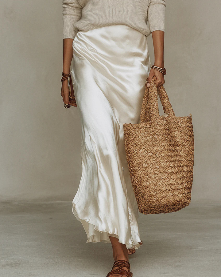 Aurelia Satin Midi Dress Set