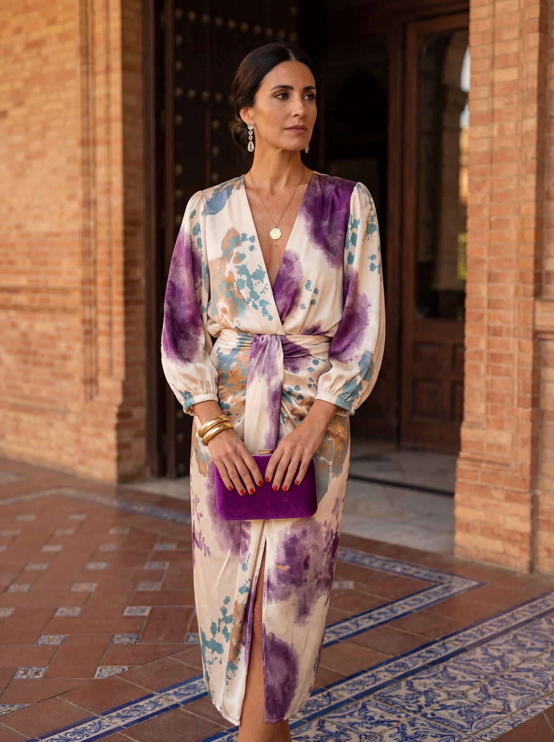 Valeria Elegant V-Neck Two Piece