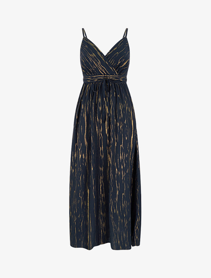 Aurora – Iridescent Empire Waist Maxi Dres