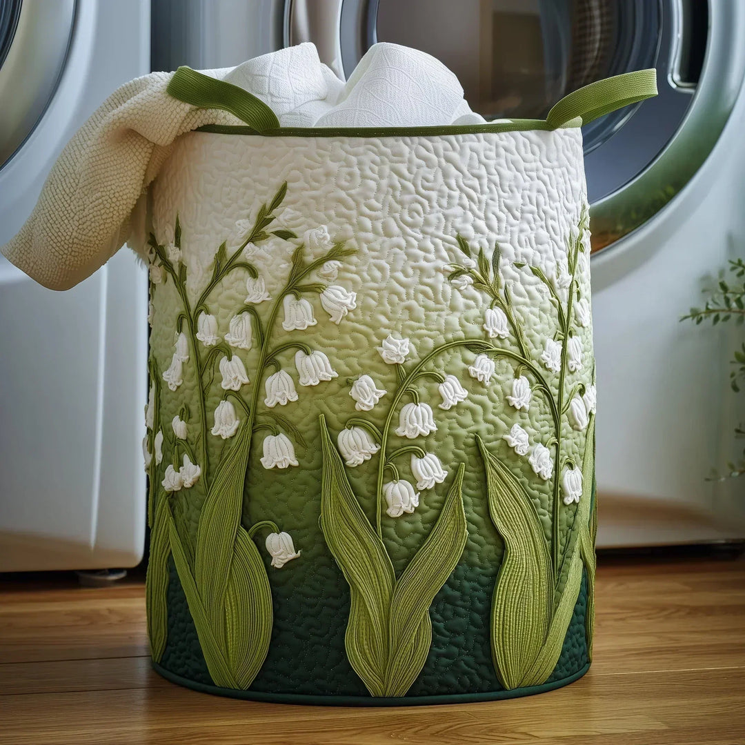 Cora Quilted Laundry Basket
