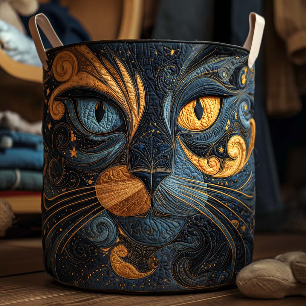 Stella Quilted Laundry Basket