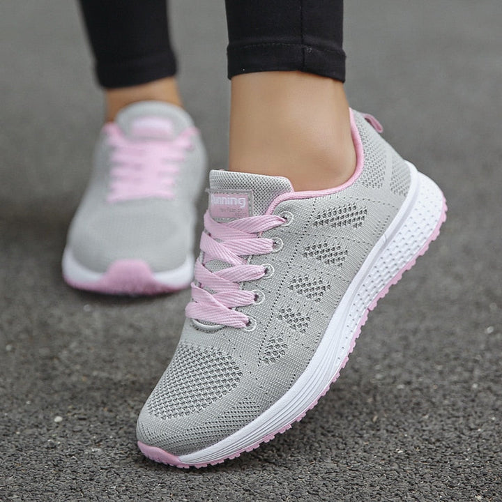 Brielle Orthopedic Walking Shoes - Grayish Pink