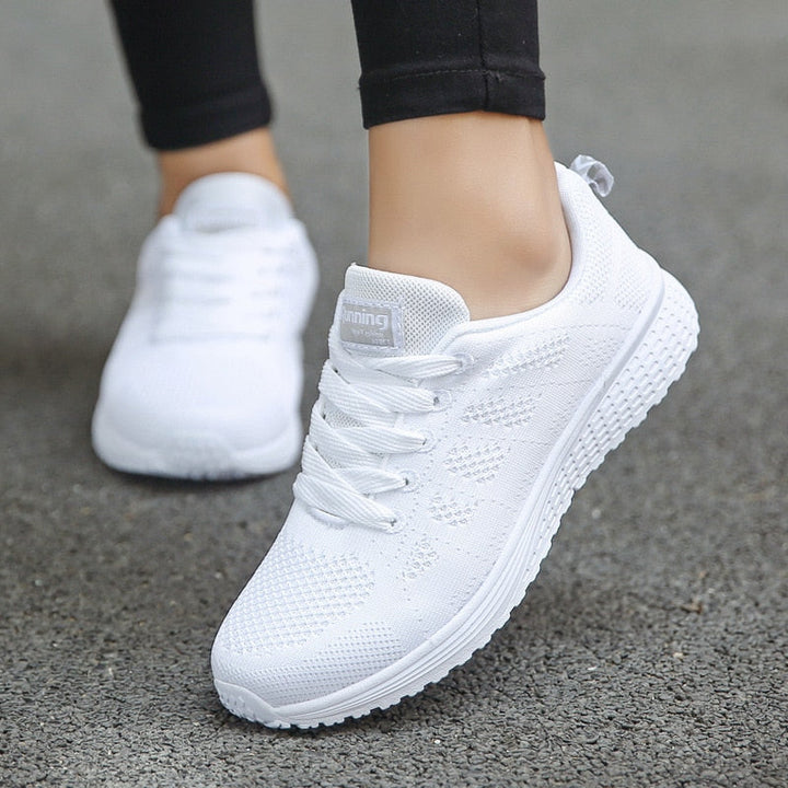 Brielle Orthopedic Walking Shoes - White