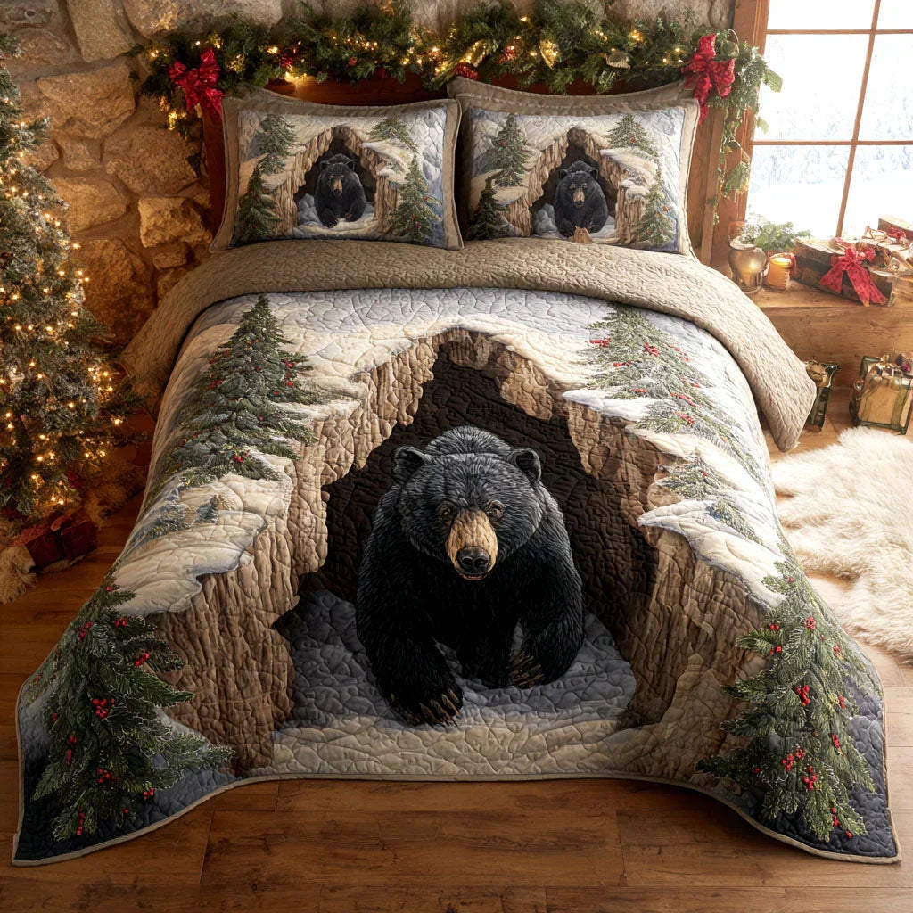 Winter Den 3-Piece Quilted Bedding Set