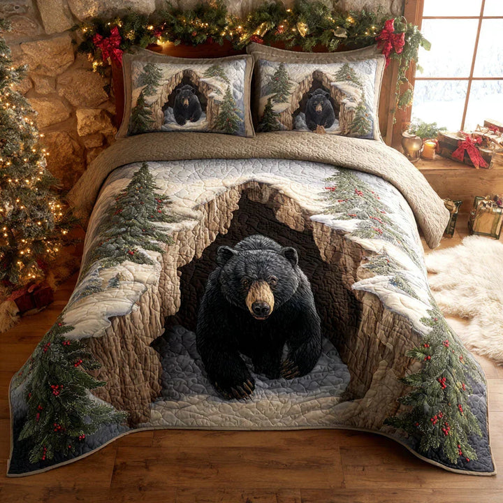 Winter Den 3-Piece Quilted Bedding Set