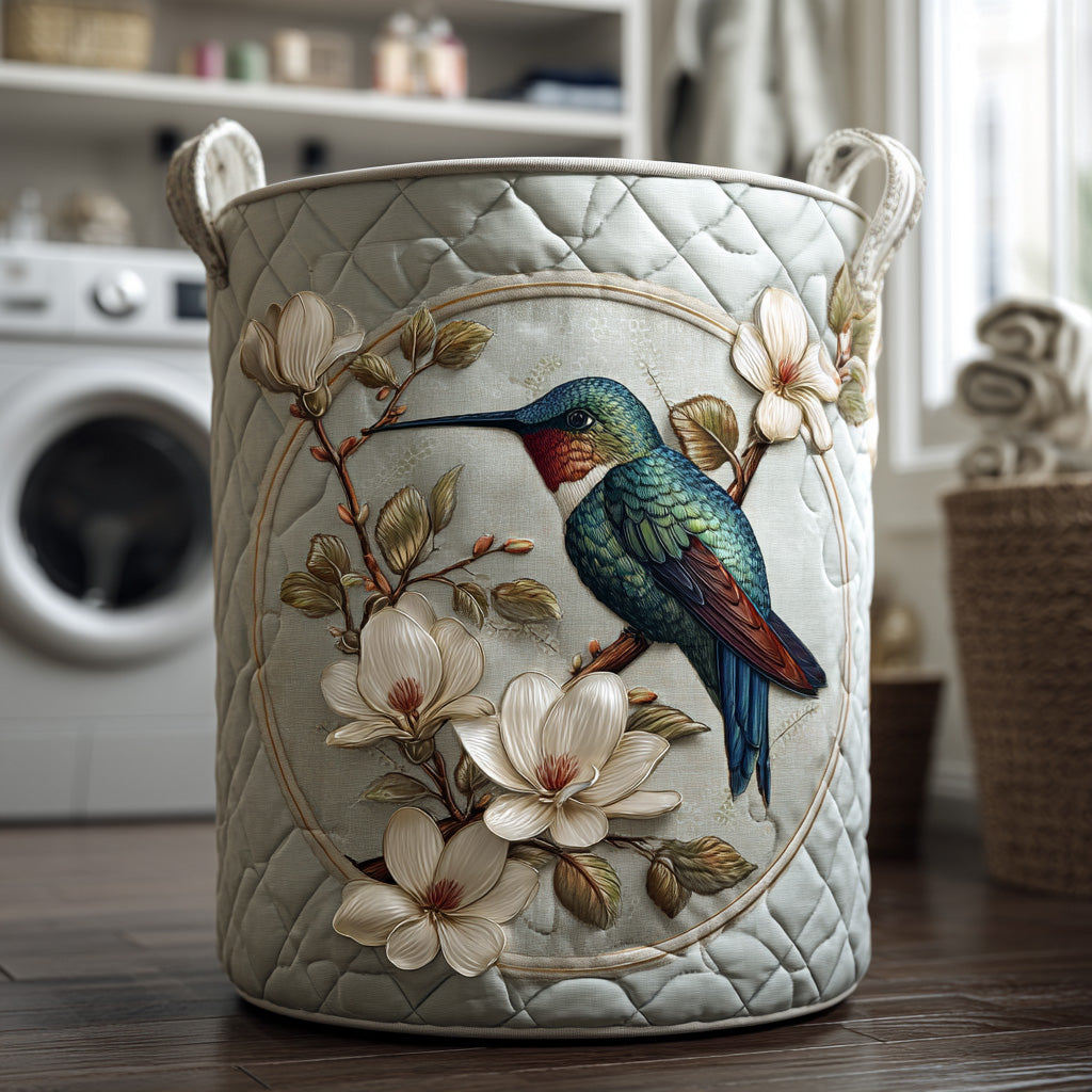 Diana Quilted Laundry Basket