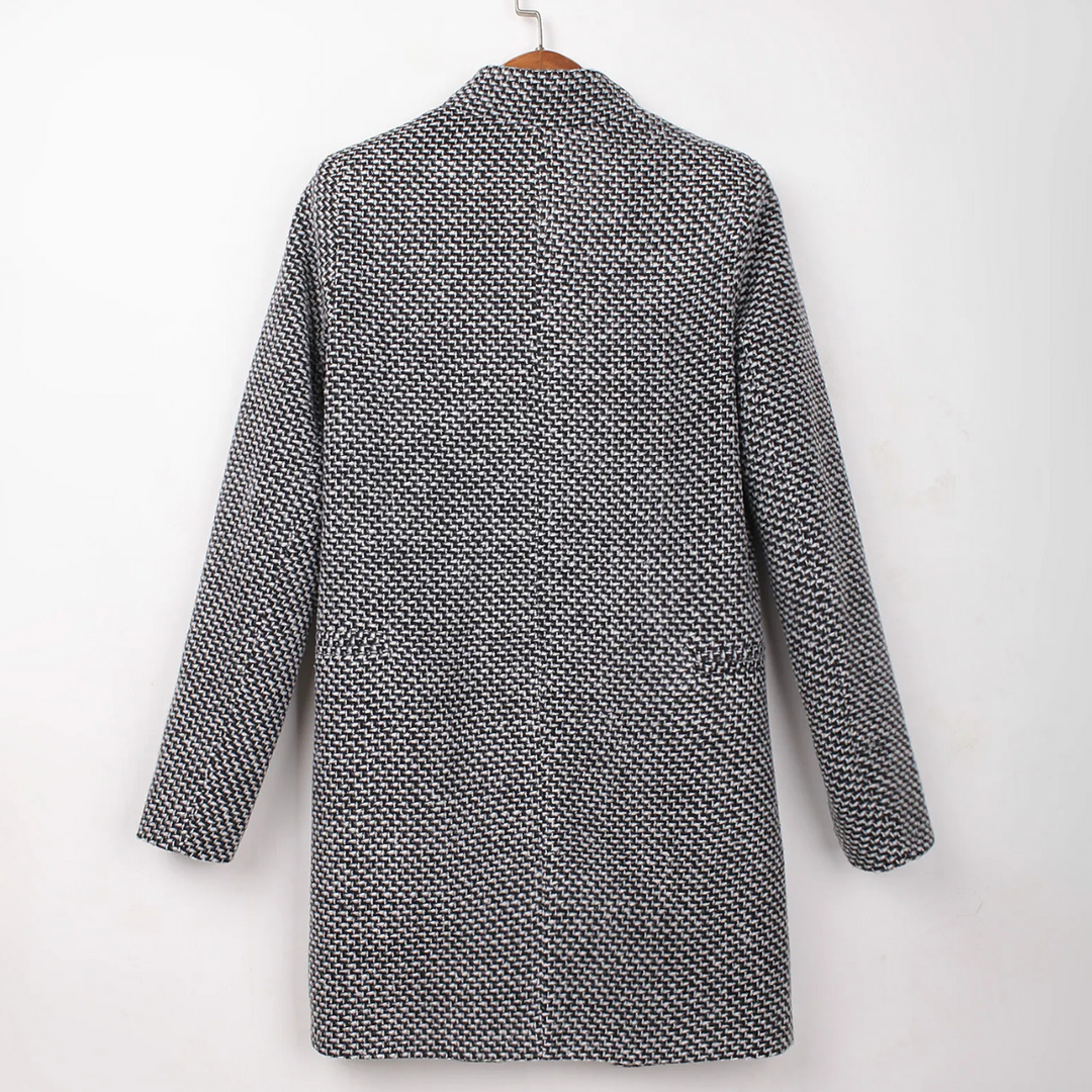 Edith | Textured Tweed-Weave Coat