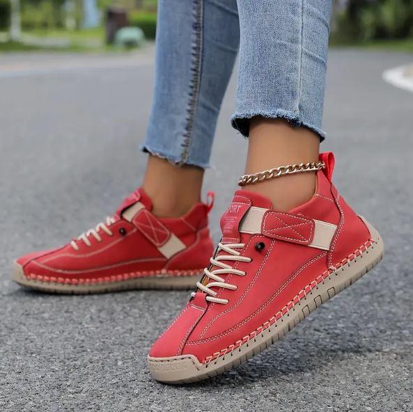 Nicole Orthopedic Leather Sneakers
