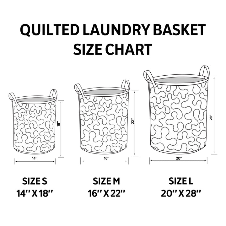 Sunsetbloom Quilted Laundry Basket