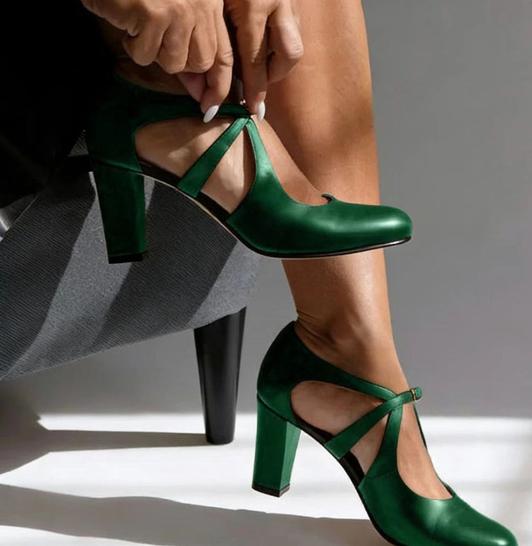 Serena Comfort Leather Heels
