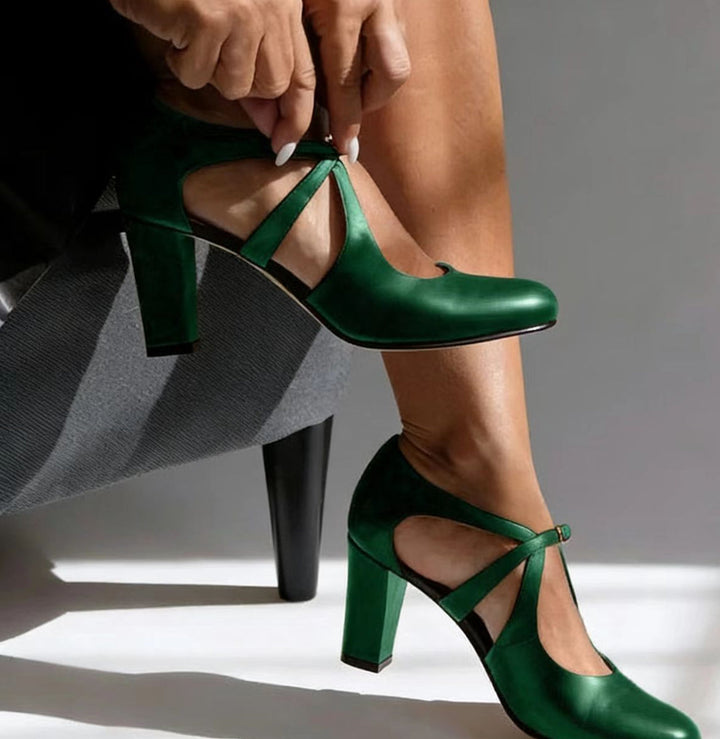 Serena Comfort Leather Heels