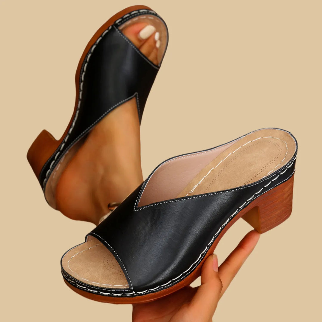 Marie Orthopedic Sandal - Black