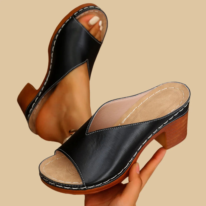 Marie Orthopedic Sandal - Black