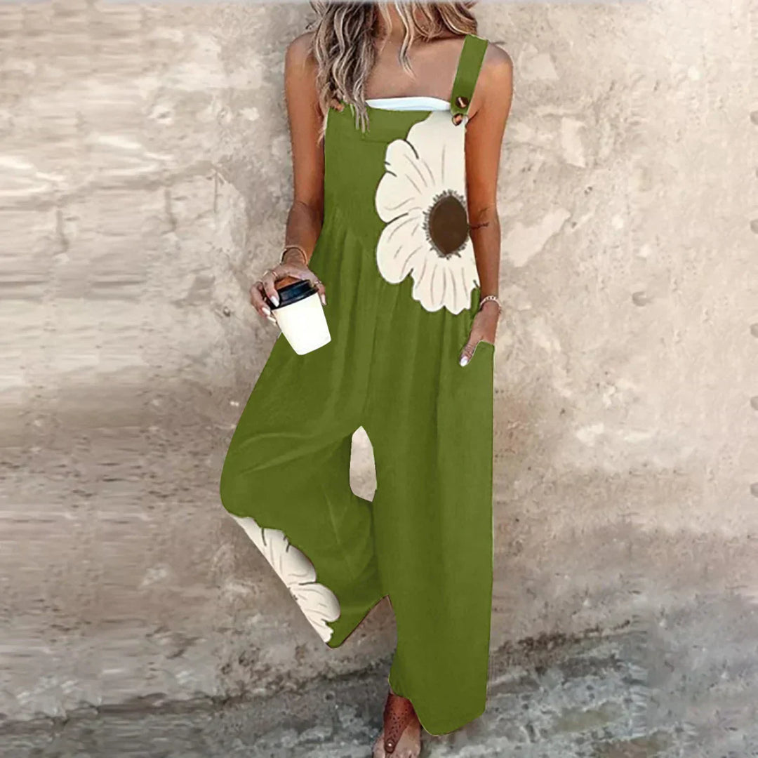 Yvette Bohemian Floral Contrast Jumpsuit