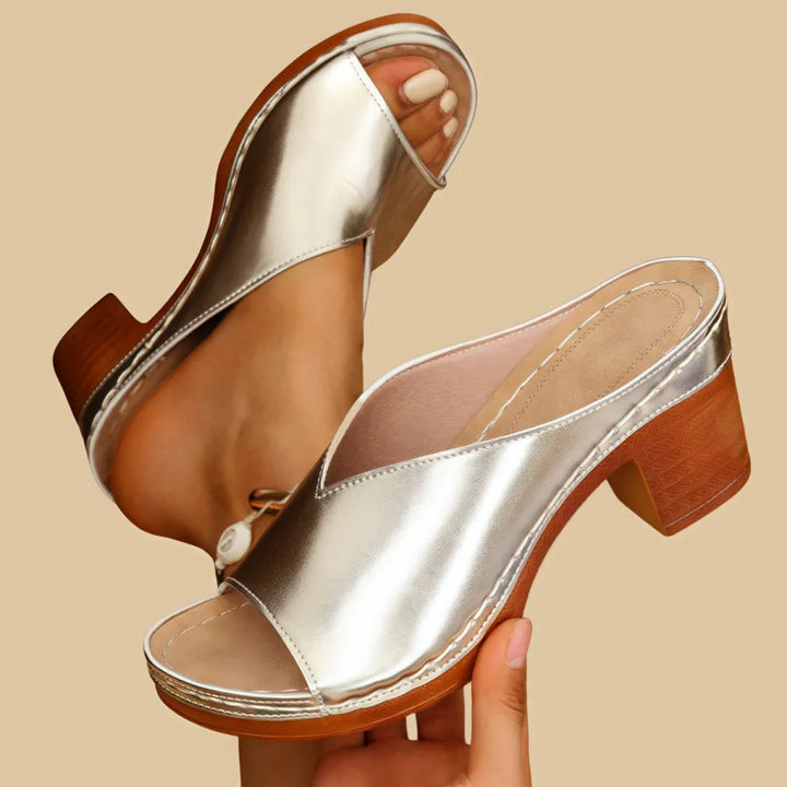 Marie Orthopedic Sandal - Gold