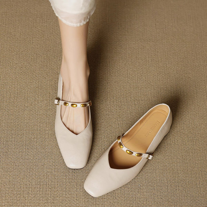 Zyra Leather Flats