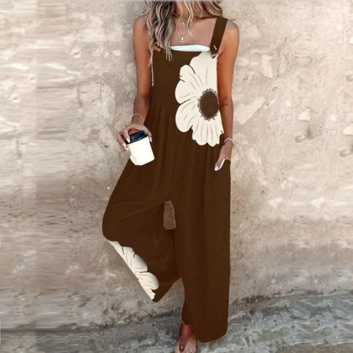Yvette Bohemian Floral Contrast Jumpsuit