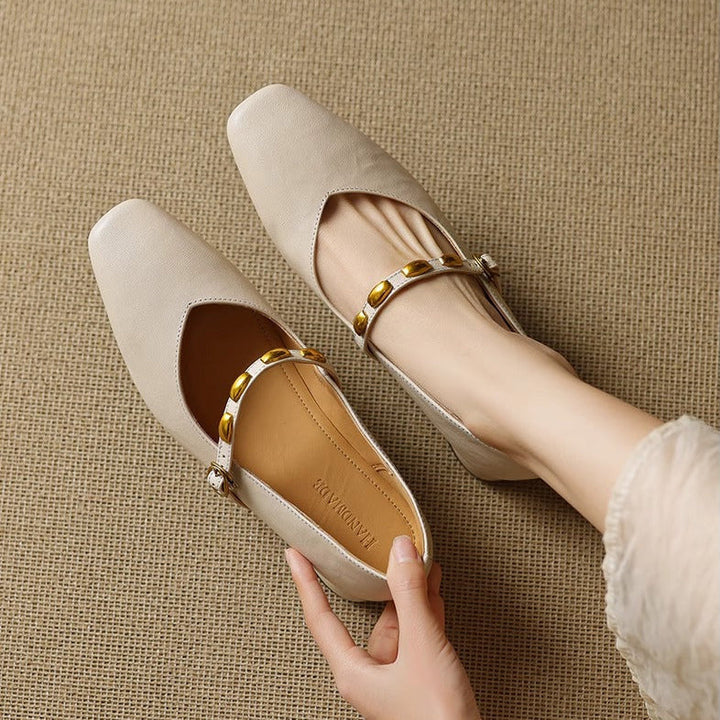Zyra Leather Flats