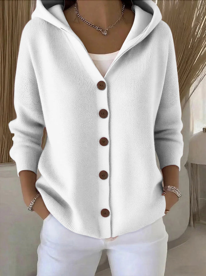 Zoé Soft Hooded Knit Cardigan