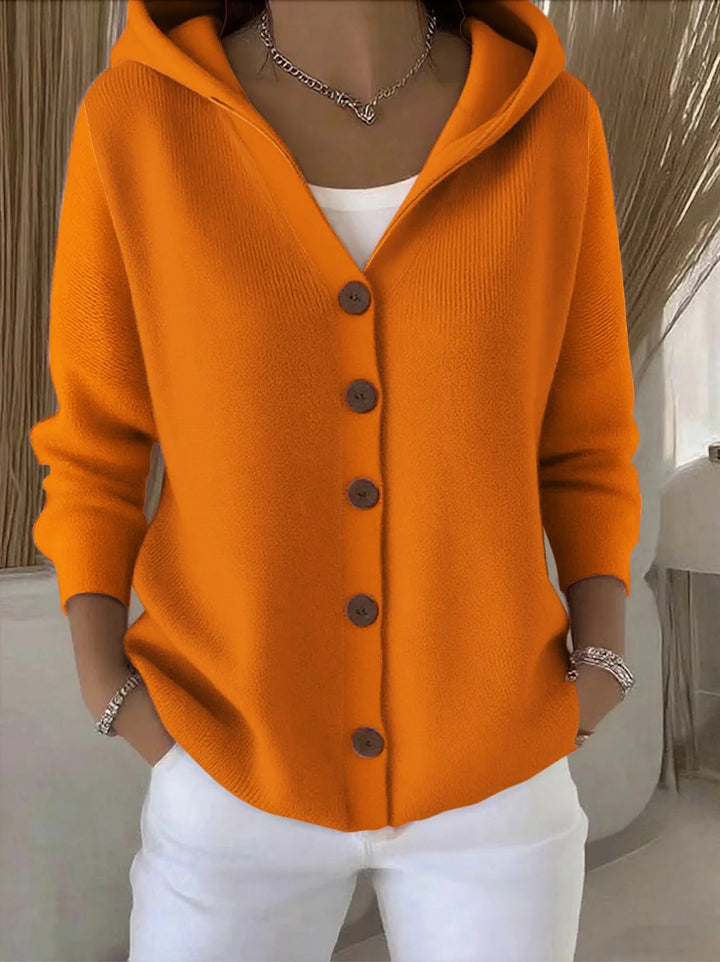 Zoé Soft Hooded Knit Cardigan