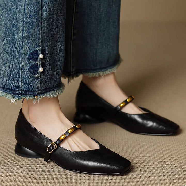 Zyra Leather Flats