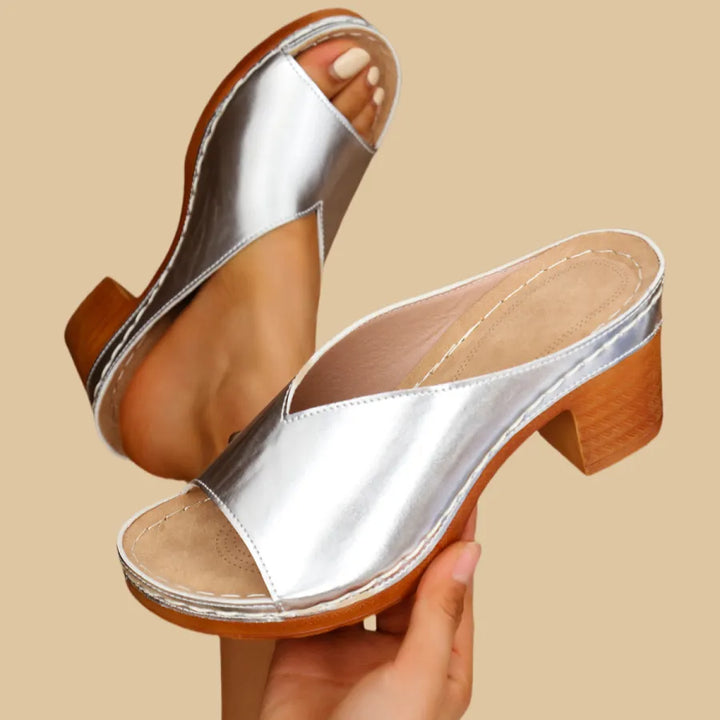 Marie Orthopedic Sandal - Silver