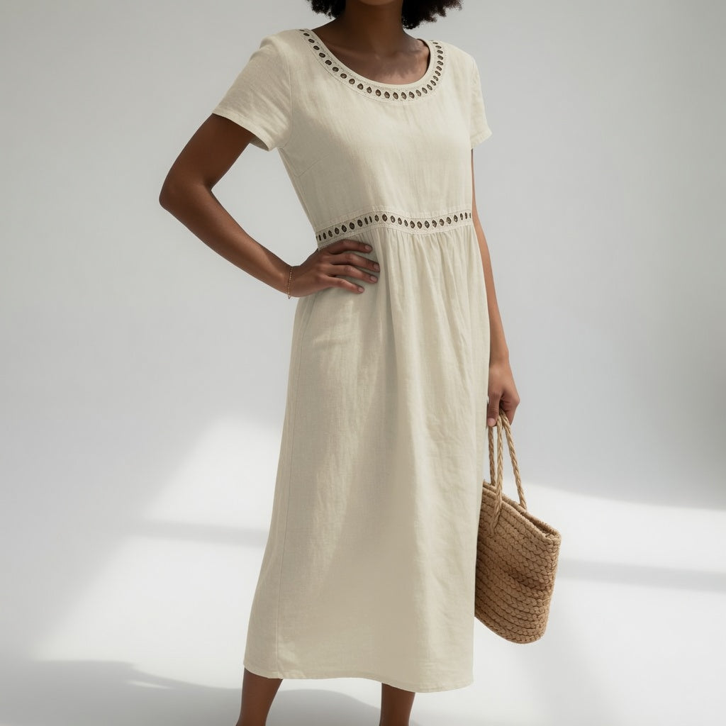 Pernelle midi dress off-white
