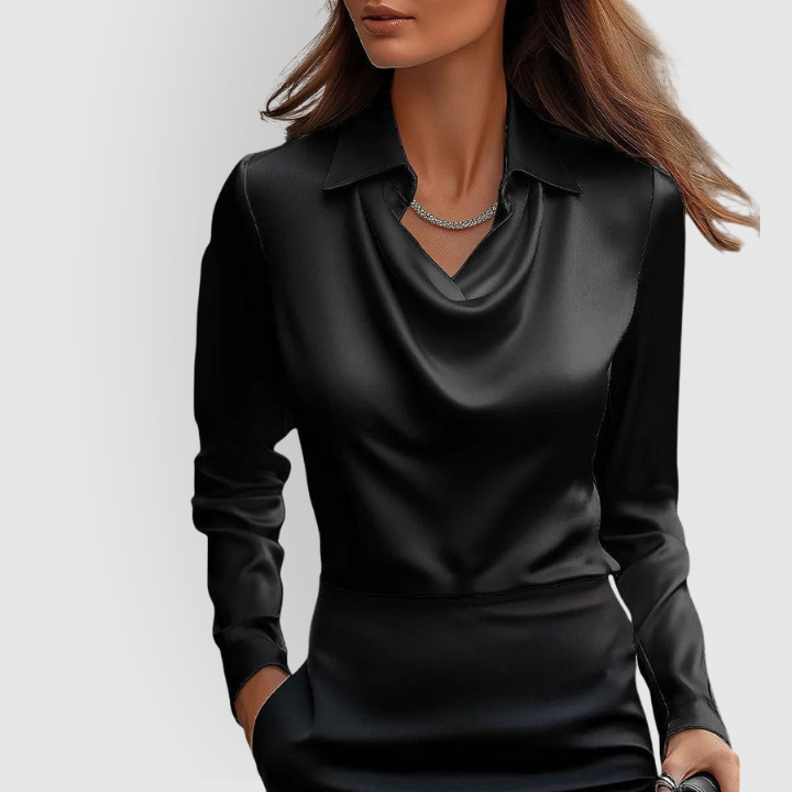 Ava | Glossy Blouse