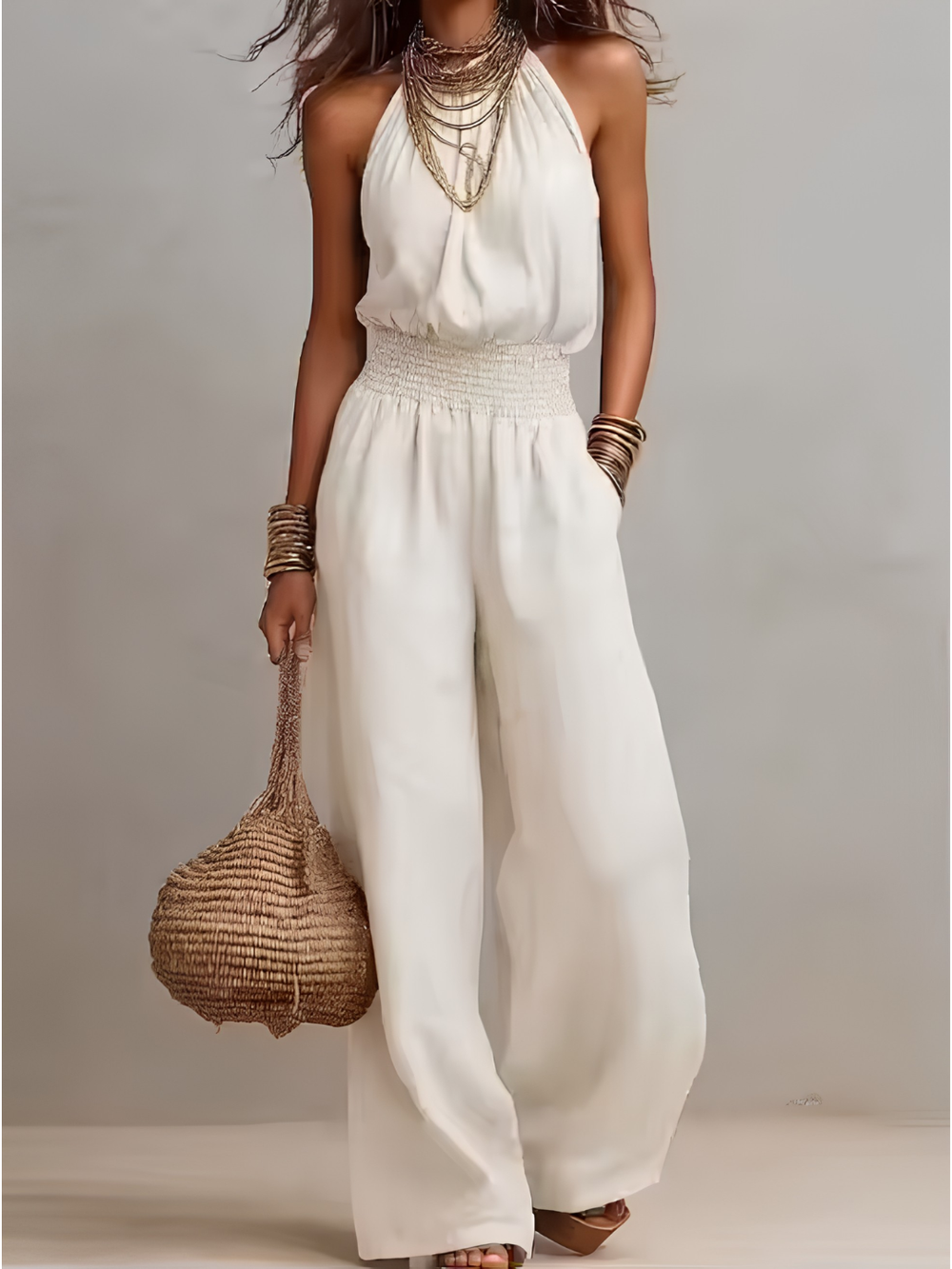 Valeria Elegant Linen Jumpsuit
