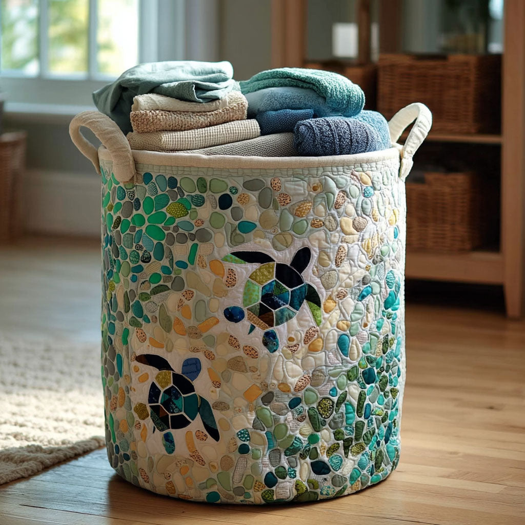 Turtleshore Quilted Laundry Basket