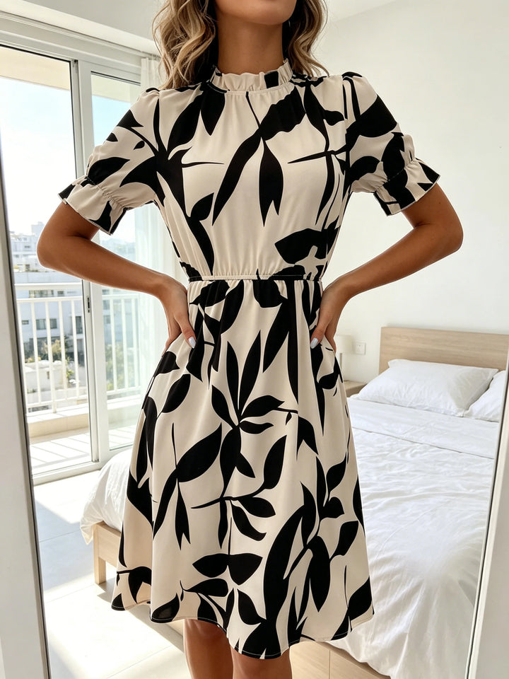 Blair – Botanical Print Mini Dress