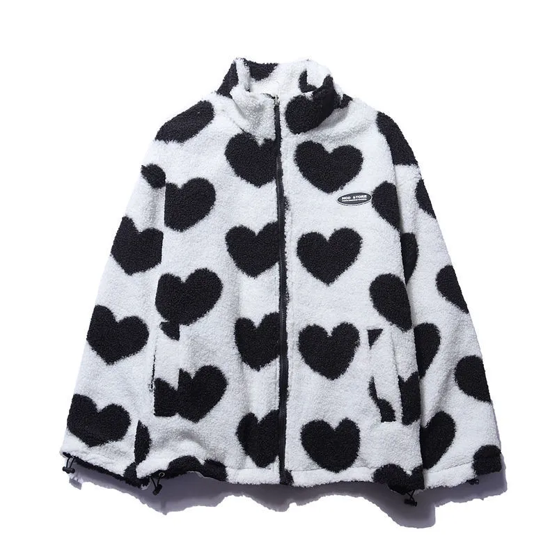 Lydia | Reversible Heart-Print Padded Coat