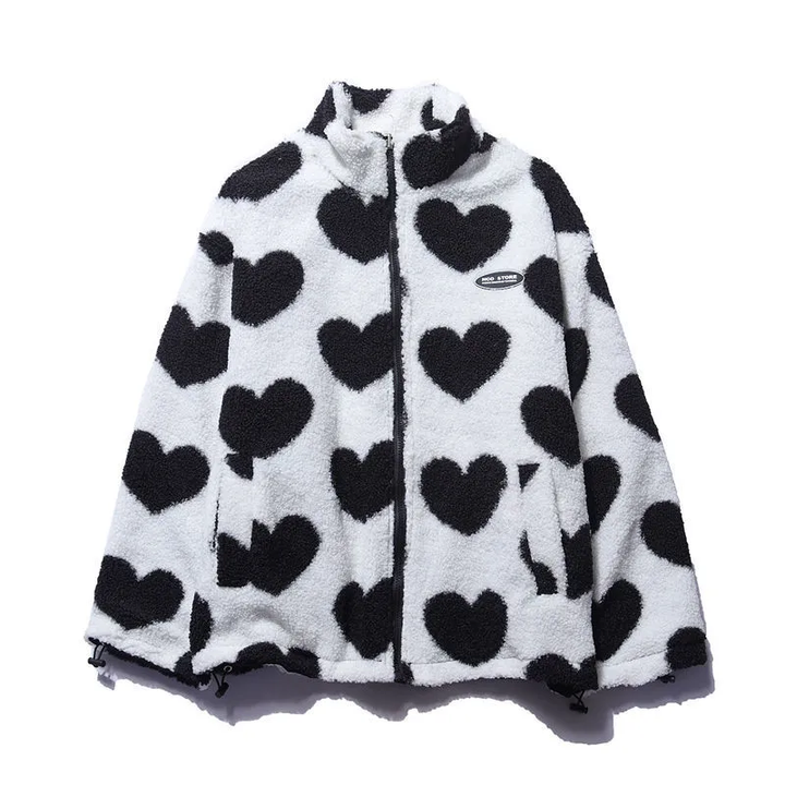 Lydia | Reversible Heart-Print Padded Coat