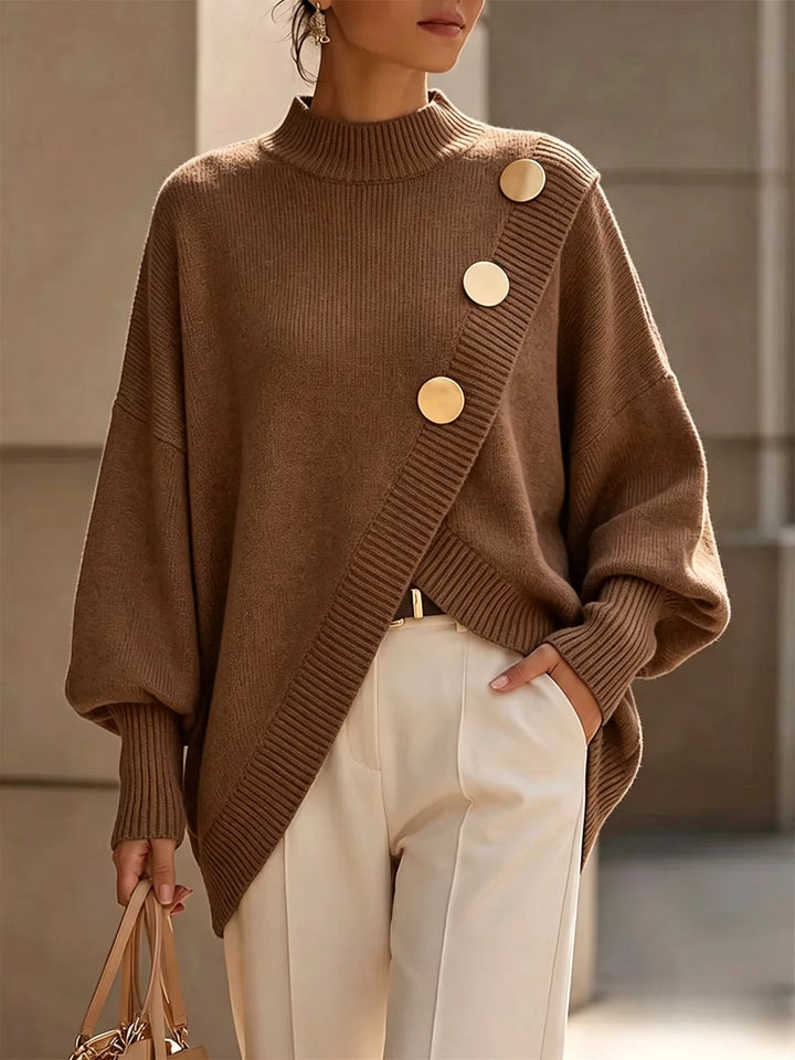 Amelia Button Detail Knit Sweater