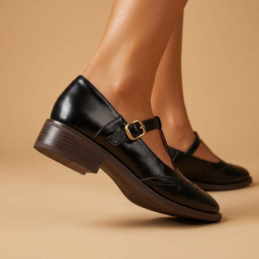 Claire Leather Mary Janes