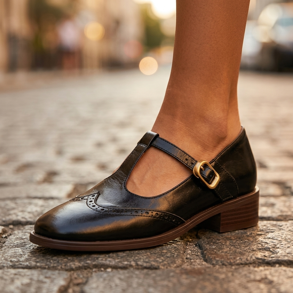 Claire Leather Mary Janes