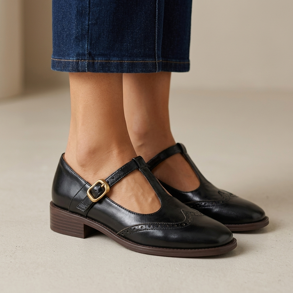 Claire Leather Mary Janes