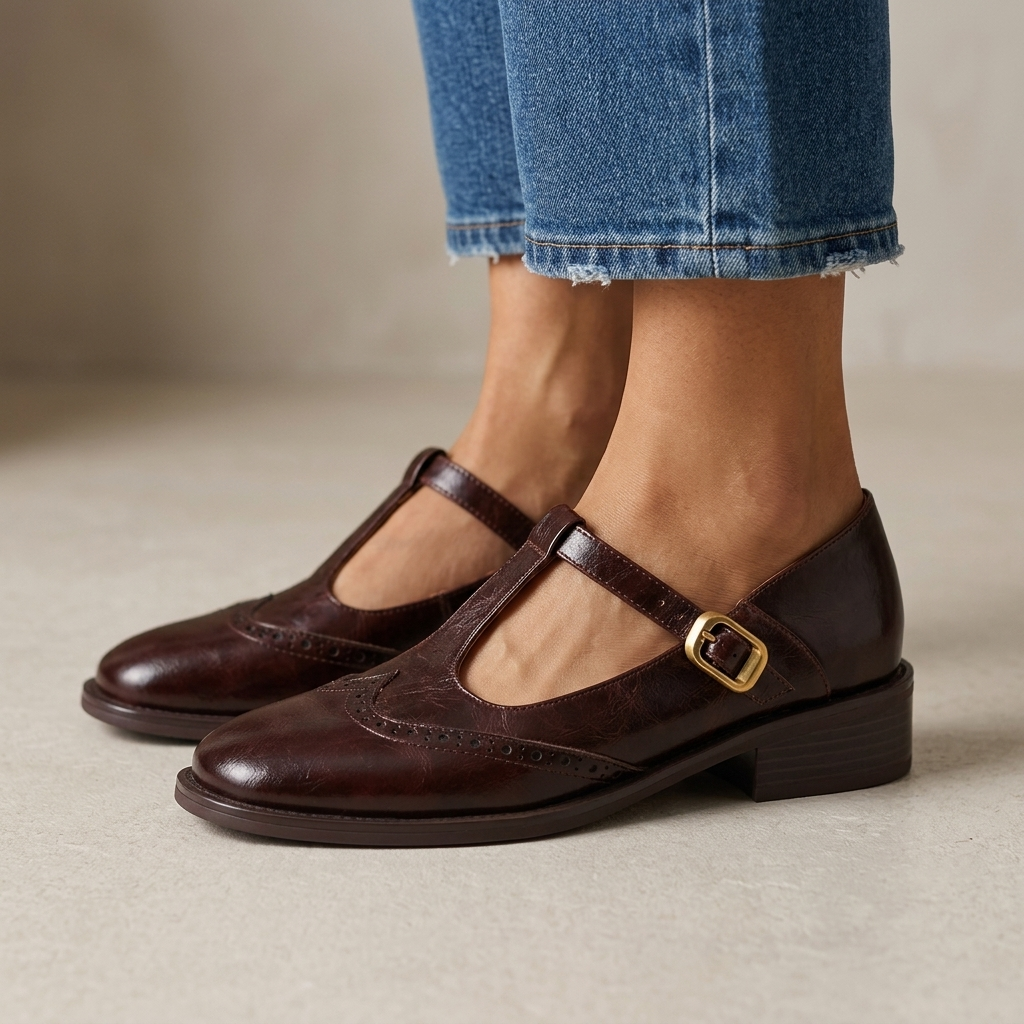Claire Leather Mary Janes