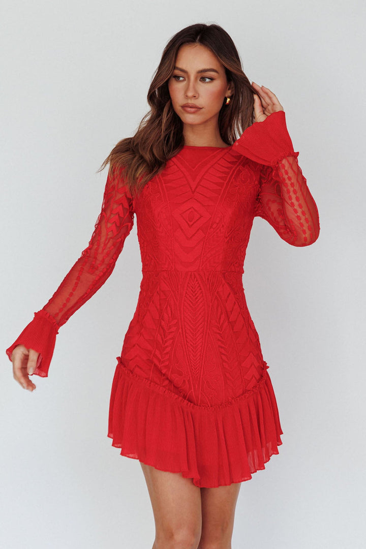 Julie Long Sleeve Mini Dress