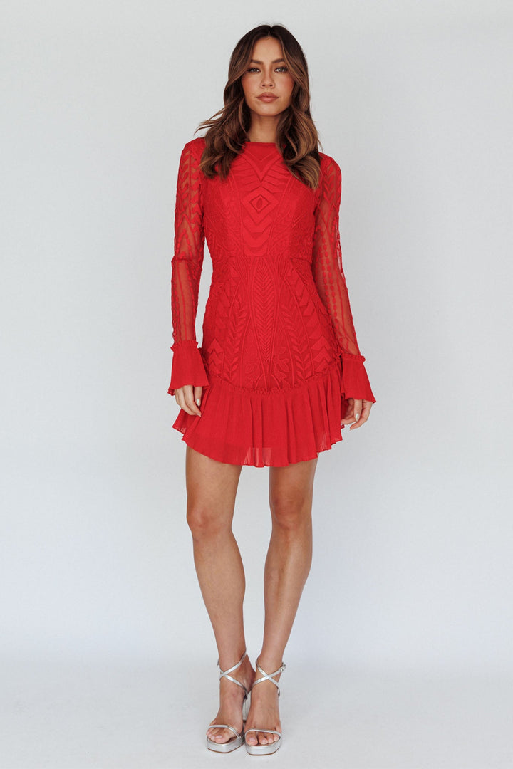 Julie Long Sleeve Mini Dress
