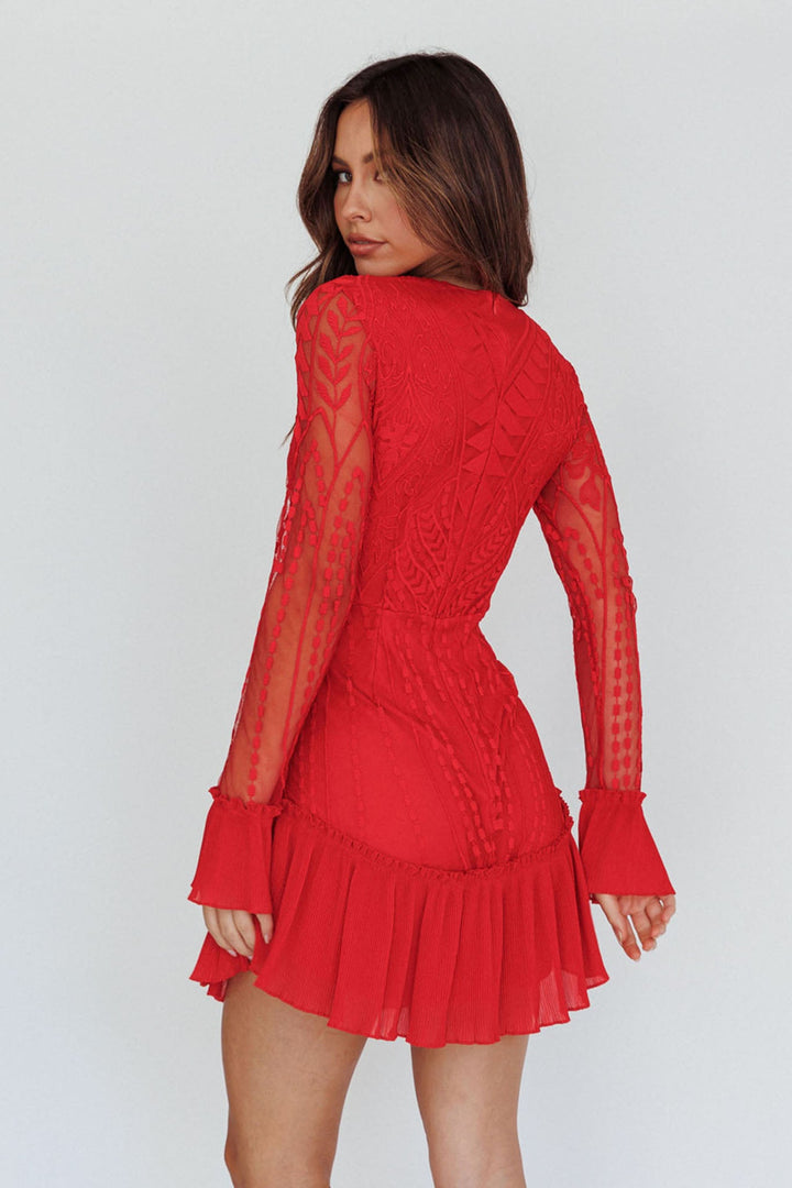 Julie Long Sleeve Mini Dress
