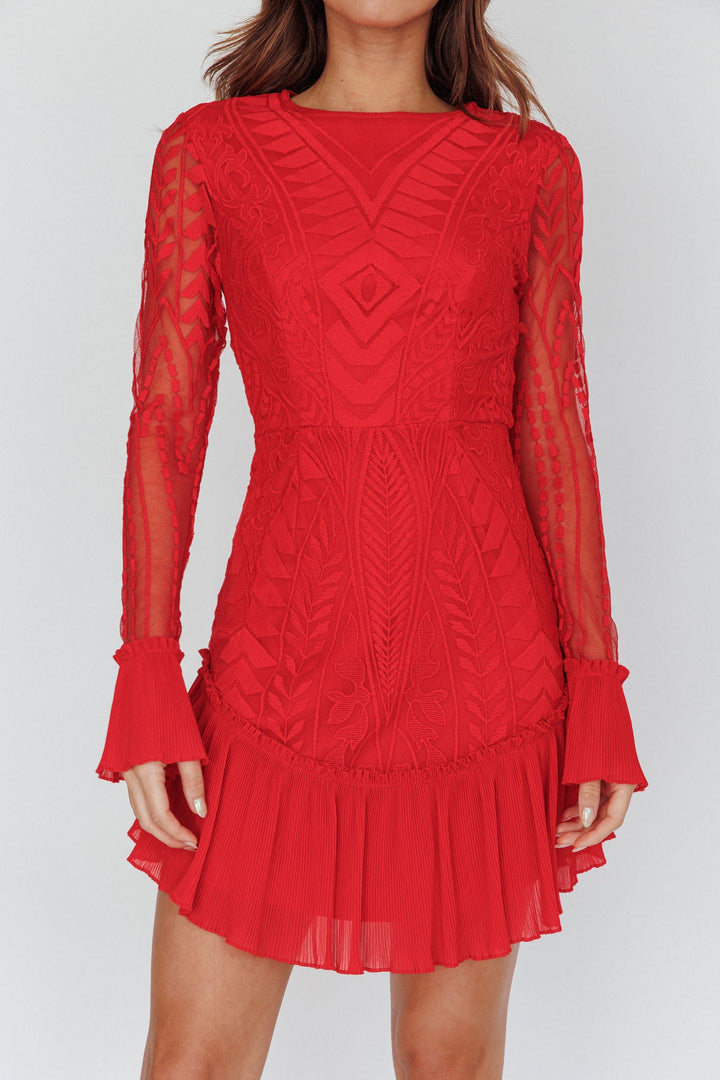 Julie Long Sleeve Mini Dress